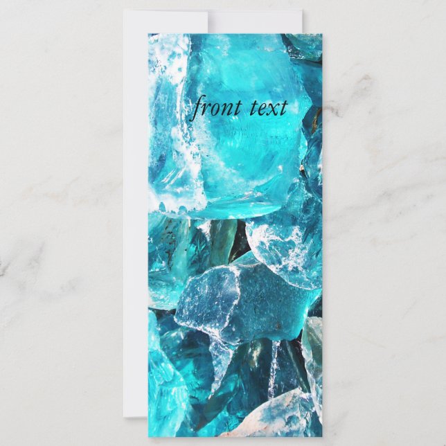 Carte Choncs en cristal bleu (Devant)