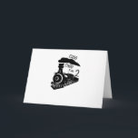 Carte Choo Choo I'm 2 Folded Greeting Card<br><div class="desc">Choo Choo I'm 2,  2nd Birthday,  Boy Train Design,  Two Year Old Saying,  Transportation Party Birthday Folded Greeting Card Gift Classic Collection.</div>