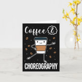 Carte Chorégraphe dansant Danse Enseignant Chorégraphie (Fleur jaune)