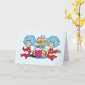 Carte Chose Une Chose Deux Fête Choses (Fleur jaune)