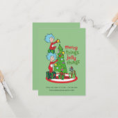Carte Chose Une Chose Deux Merry Things Jolly Things (Devant/Arrière en situation)