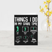 Carte Choses de golf que je fais pendant mon temps libre (Fleur jaune)