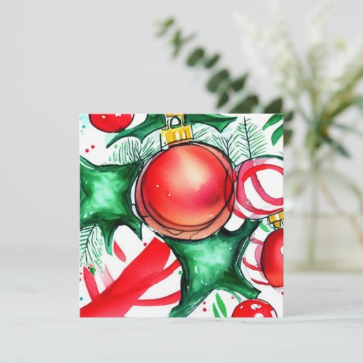 Carte Choses de Noël (Debout devant)