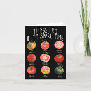 Carte Choses que je fais pendant mon temps libre Tomates