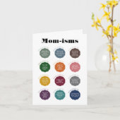 Carte Choses que les mamans disent (Fleur jaune)