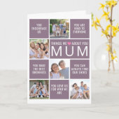 Carte Choses que nous aimons de toi Maman Photo Collage (Fleur jaune)