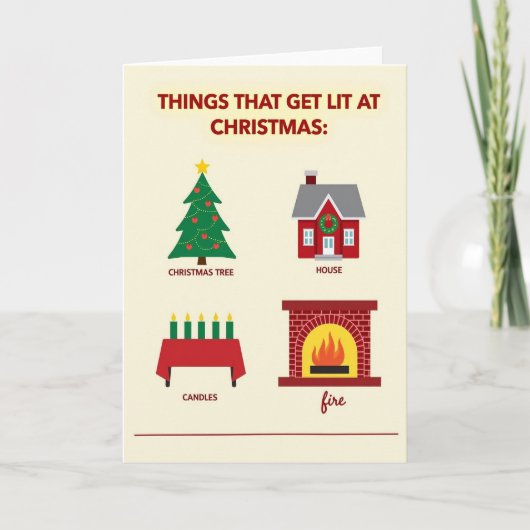 Carte Choses qui s'allument à Noël (Devant)