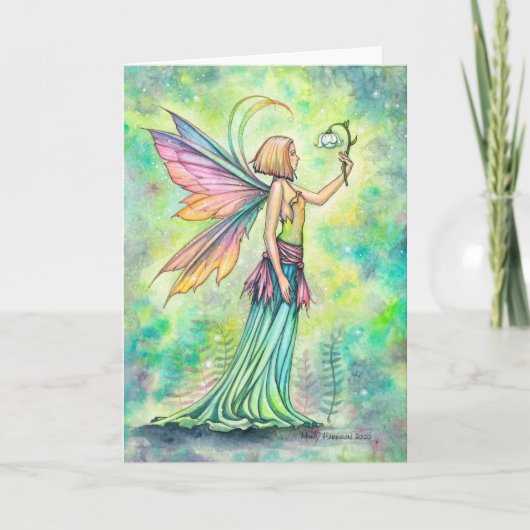 Carte Choses Simples Art Mignon de Fée à l'Aquarelle (Devant)