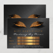 Carte Chou Black Lashes Maquillage Artiste Certificat Ca (Devant / Derrière)