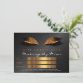 Carte Chou Black Lashes Maquillage Artiste Certificat Ca (Debout devant)