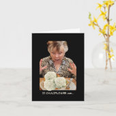 Carte Chou-fleur humoristique changeant en pizza (Fleur jaune)