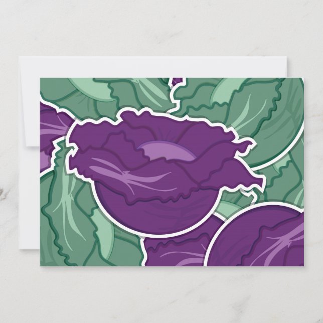 Carte Chou mélangé funky (Devant)