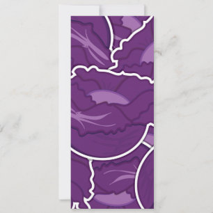 Carte Chou pourpre funky