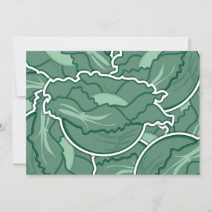 Carte Chou vert funky