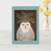 Carte Chouette (Fleur jaune)