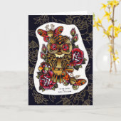 Carte Chouette (Fleur jaune)