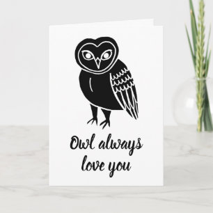 Carte Chouette Amour Toujours Toi
