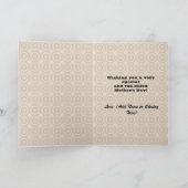 Carte Chouette avec Moustache fête des mères (Intérieur)