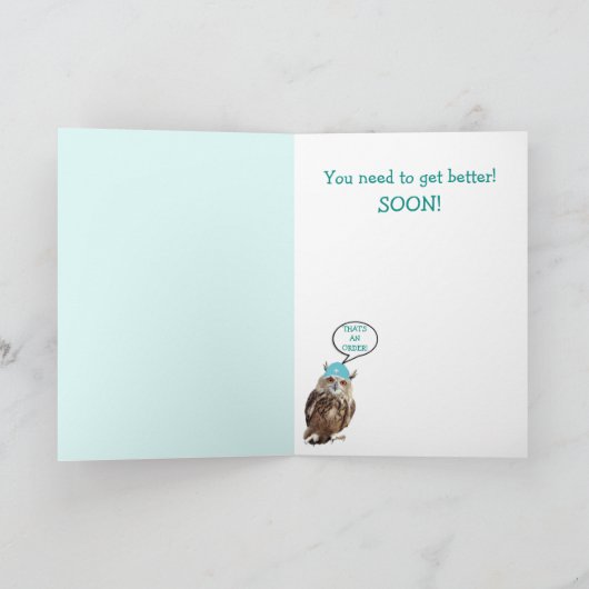 Carte Chouette, Chaton Et Souris S'En Sortent Bien (Intérieur)