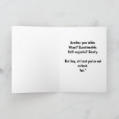 Carte Chouette d'Amérique Souhaits d'anniversaire : Sage (Intérieur)