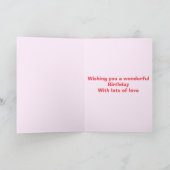 Carte Chouette d'anniversaire personnalisée (Intérieur)