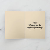 Carte Chouette d'art populaire et fleurs modifiables (Intérieur)