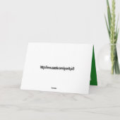 Carte Chouette de graduation - Vert et Or (Dos)