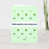 Carte Chouette de la Saint Patrick (Dos)