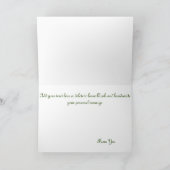 Carte Chouette de vol Celtic Green (Intérieur)