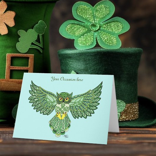 Carte Chouette de vol Celtic Green