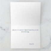 Carte Chouette mignonne Snowflakes d'hiver (Intérieur)