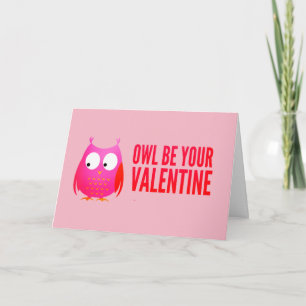 Carte Chouette personnalisée pour la Saint-Valentin