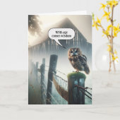 Carte Chouette Sur Le Billet De Clôture Pour Avoir Obten (Fleur jaune)