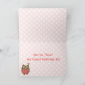 Carte Chouettes d'amour (Intérieur)