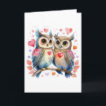 Carte Chouettes jolies en amour BLANC<br><div class="desc">Aimez-vous envoyer des cartes pour toutes sortes d'occasions ? Si c'est le cas, vous aimez probablement les cartes vierges. Vous pouvez les utiliser pour envoyer à quelqu'un une carte que vous pensez d'eux. Vous pouvez vouloir les utiliser pour un bon-départ, un joyeux anniversaire, juste parce que, une faire-part importante, une...</div>