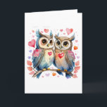 Carte Chouettes jolies en amour BLANC<br><div class="desc">Aimez-vous envoyer des cartes pour toutes sortes d'occasions ? Si c'est le cas, vous aimez probablement les cartes vierges. Vous pouvez les utiliser pour envoyer à quelqu'un une carte que vous pensez d'eux. Vous pouvez vouloir les utiliser pour un bon-départ, un joyeux anniversaire, juste parce que, une faire-part importante, une...</div>