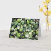 Carte Choux de bruxelles frais vert clair (Fleur jaune)