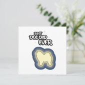 Carte Chow Chow Blue Meilleur Chien Papa Je T'Ai Jamais (Debout devant)