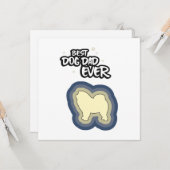 Carte Chow Chow Blue Meilleur Chien Papa Je T'Ai Jamais (Devant/Arrière en situation)