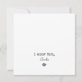 Carte Chow Chow Blue Meilleur Chien Papa Je T'Ai Jamais (Dos)