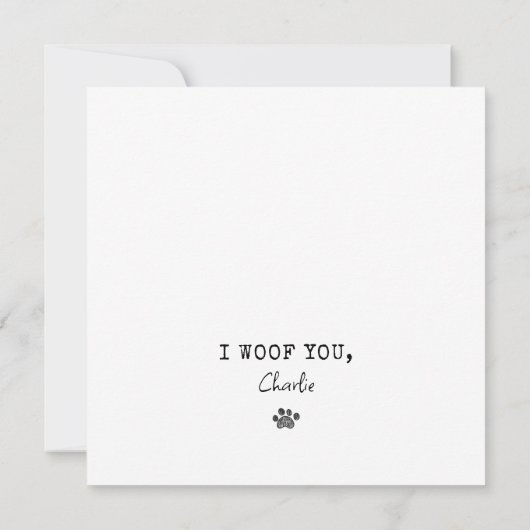 Carte Chow Chow Blue Meilleur Chien Papa Je T'Ai Jamais (Dos)