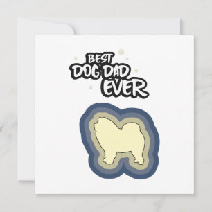 Carte Chow Chow Blue Meilleur Chien Papa Je T'Ai Jamais 