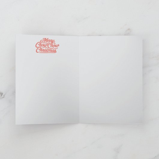 Carte Chow Chow Christmas Stocking (Intérieur)