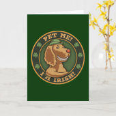 Carte Choyez-moi ! Je suis irlandais (Fleur jaune)