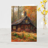 CARTE CHRÉTIEN ANNIVERSAIRE CABINE ART GREETING CARD (Fleur jaune)