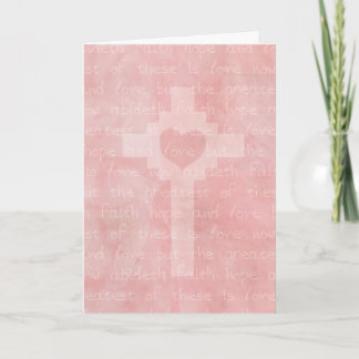 Carte Chrétien d'espoir et d'amour de foi inspiré