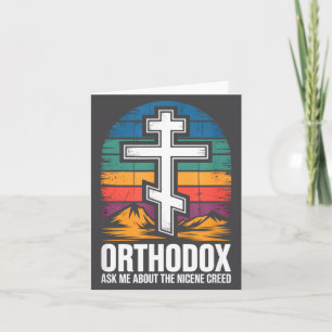 Carte Chrétien orthodoxe, demandez-moi le symbole de Nic