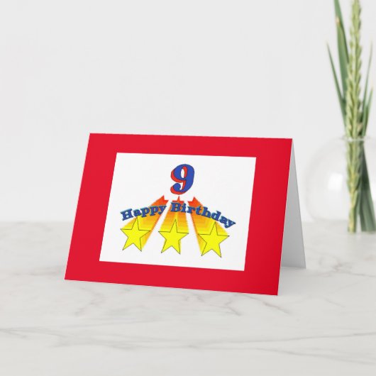 Carte chrétienne d'anniversaire de 9 ans (Devant)
