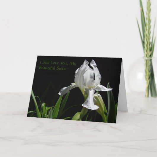 Carte chrétienne de détenu avec évangile pour soeu (Devant)