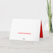 CARTE CHRÉTIENNE DE PAPA (Dos)